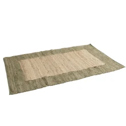 Tapis effet jute bord coton beige 100x150cm < Gifi New