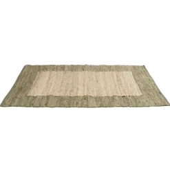 Tapis effet jute bord coton beige 100x150cm < Gifi New