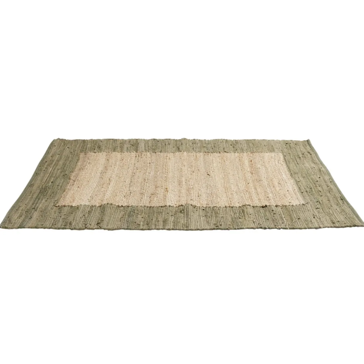 Tapis effet jute bord coton beige 100x150cm < Gifi New