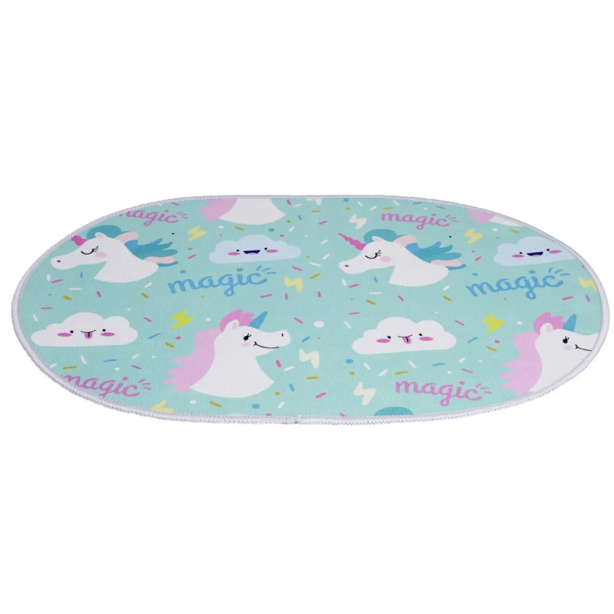 Tapis enfant licorne ou crocodile polyester 40x60cm - 2 modèles < Gifi Discount