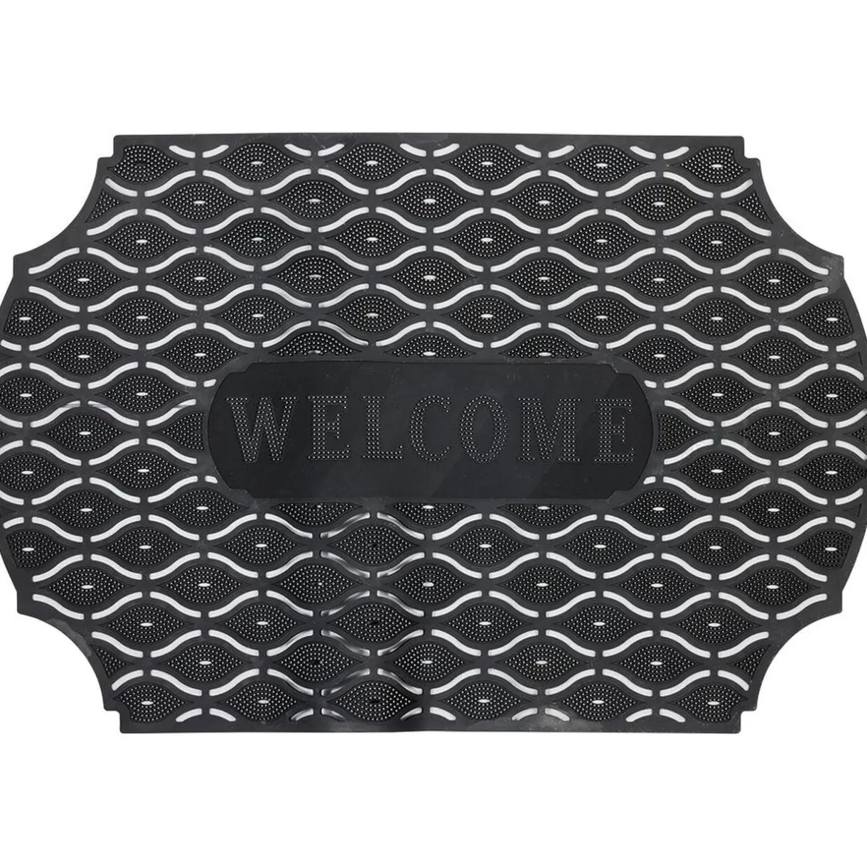 Tapis extérieur Welcome antidérapant ajouré noir < Gifi Online