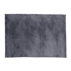 Tapis fausse fourrure gris 90x130cm < Gifi Sale