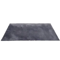 Tapis fausse fourrure gris 90x130cm < Gifi Sale