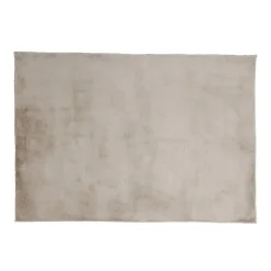 Tapis fausse fourrure marron taupe 90x130cm