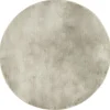 Tapis fausse fourrure marron taupe Ø80cm < Gifi Sale