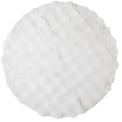 Tapis fausse fourrure rond relief bulle Ø90cm - 3 modèles