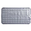 Tapis fond de douche plastique perforé gris 39x70cm