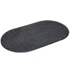 Tapis fond de douche plastique texturé noir 39x68cm
