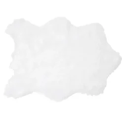 Tapis imitation fourrure forme peau de bête 50x70cm - 3 modèles