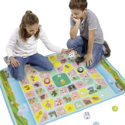 Tapis jeu de l'oie XL avec pions et dés 130x93cm
