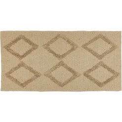 Tapis jute tufté jute et coton 140x70cm < Gifi Online