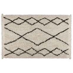Tapis Manon 100x150cm noir et blanc
