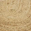 Tapis ovale en jute marron 120x170cm