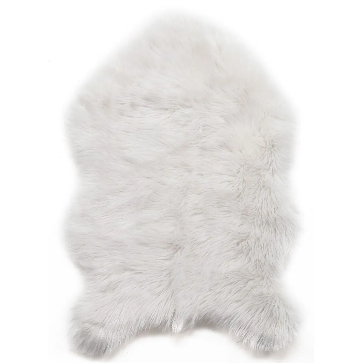 Tapis à poils longs Furcy blanc