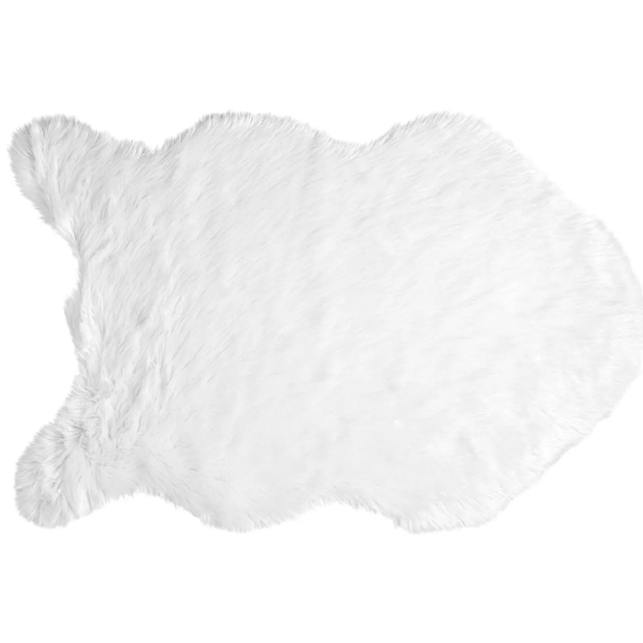 Tapis à poils longs Furcy blanc