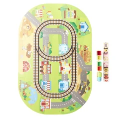 Tapis puzzle pour enfant avec ses trains 21 pièces < Gifi Discount