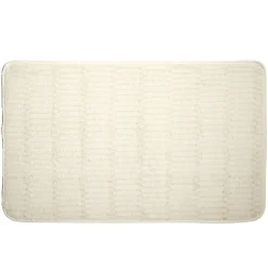 Tapis rectangulaire beige ou blanc 50x80cm