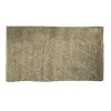 Tapis rectangulaire coton tufté marron 120x170 cm