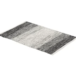 Tapis rectangulaire dégradé rayure blanche et noire < Gifi Sale
