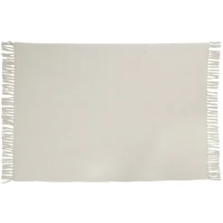 Tapis rectangulaire à franges en fibres couleur unie 120x180cm (3 modèles)