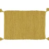 Tapis rectangulaire jute jaune moutarde