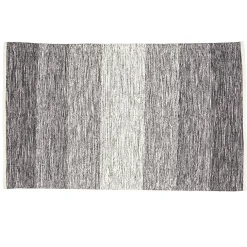 Tapis rectangulaire rayure blanche et noire < Gifi Clearance