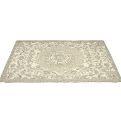 Tapis rectangulaire style oriental à motif beige 60x90cm < Gifi Online