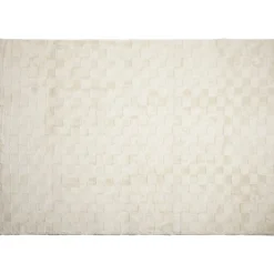 Tapis rectangulaire texturé polyester beige 160x230cm (2 modèles)