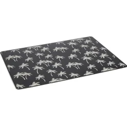 Tapis repose gamelle animaux motif os plastique 32x43cm