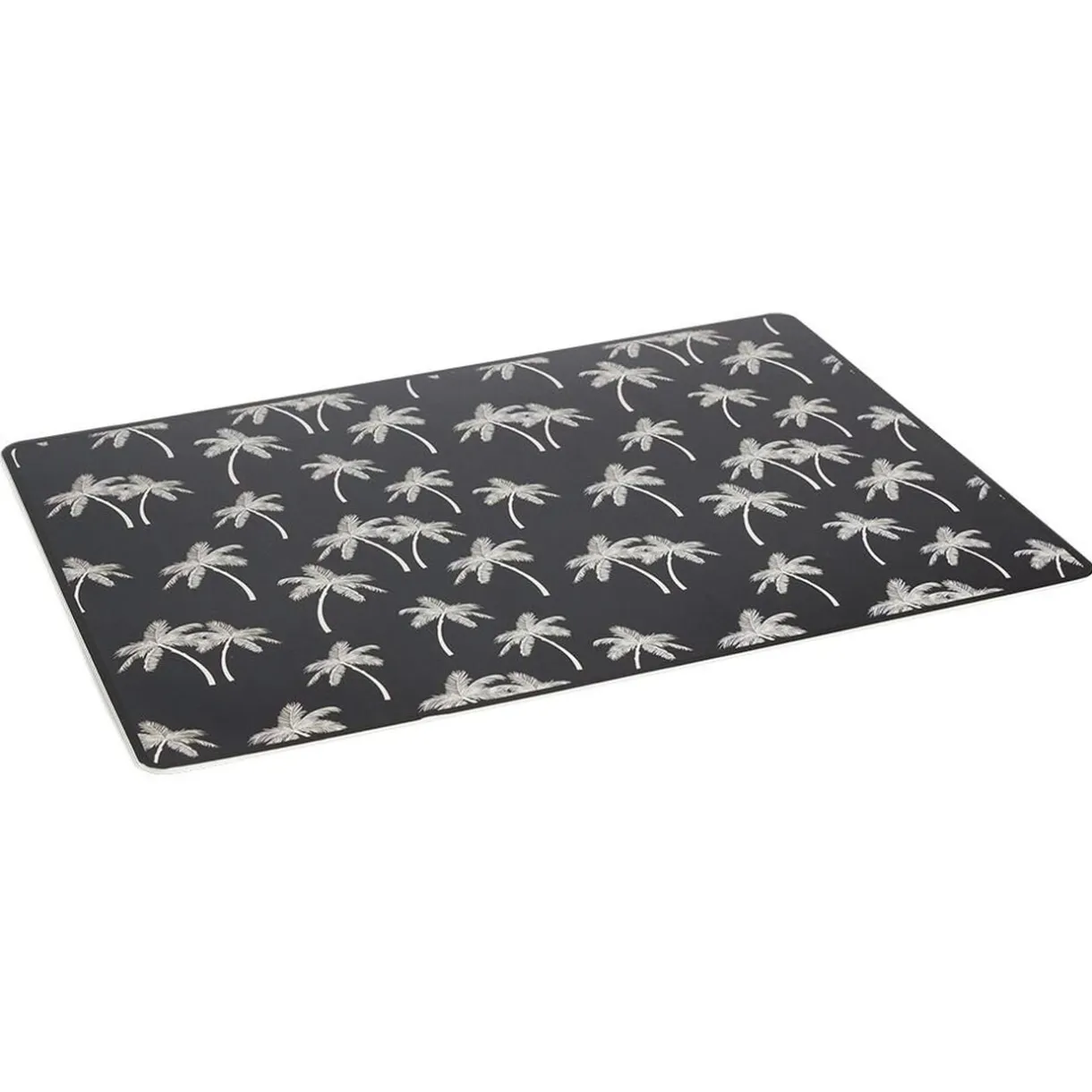 Tapis repose gamelle animaux motif os plastique 32x43cm