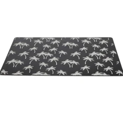 Tapis repose gamelle animaux motif os plastique 32x43cm