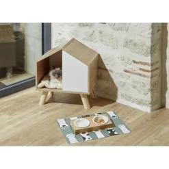 Tapis repose gamelle animaux 39x50cm (3 modèles) < Gifi Discount