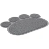 Tapis repose gamelle gris pour chat en silicone