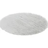 Tapis rond fourrure Shaggy gris clair