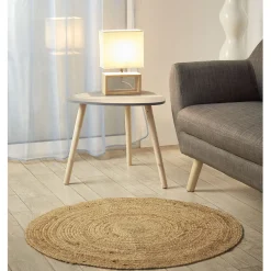 Tapis rond jute naturel Ø90cm