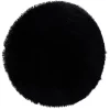 Tapis rond shaggy noir Ø80 cm < Gifi New