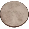 Tapis rond uni gris Ø80 cm