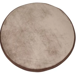 Tapis rond uni gris Ø80 cm
