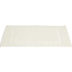Tapis salle de bain coton beige 40x70cm
