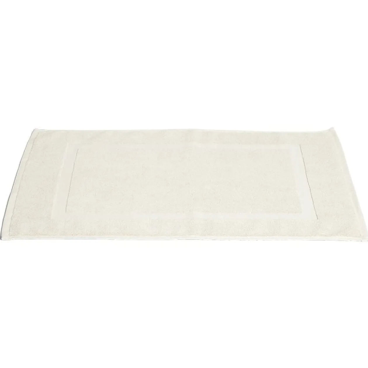 Tapis salle de bain coton beige 40x70cm