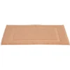 Tapis salle de bain coton orange clair 40x70cm