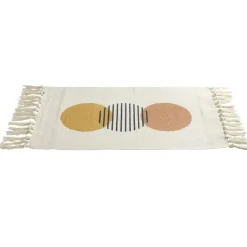 Tapis salle de bain à franges design ronds 45x70cm < Gifi Hot