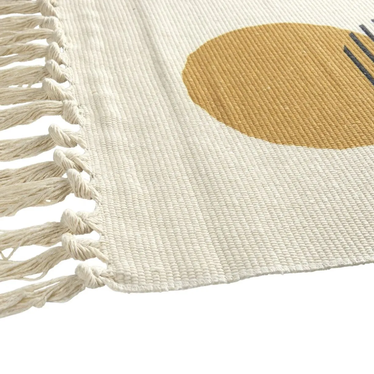 Tapis salle de bain à franges design ronds 45x70cm < Gifi Hot