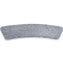 Tapis salle de bain incurvé mémoire de forme galet 45x100cm (2 modèles) < Gifi Discount