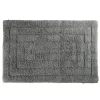Tapis salle de bain rectangulaire coton gris 45x70cm < Gifi Sale