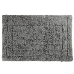 Tapis salle de bain rectangulaire coton gris 45x70cm < Gifi Sale