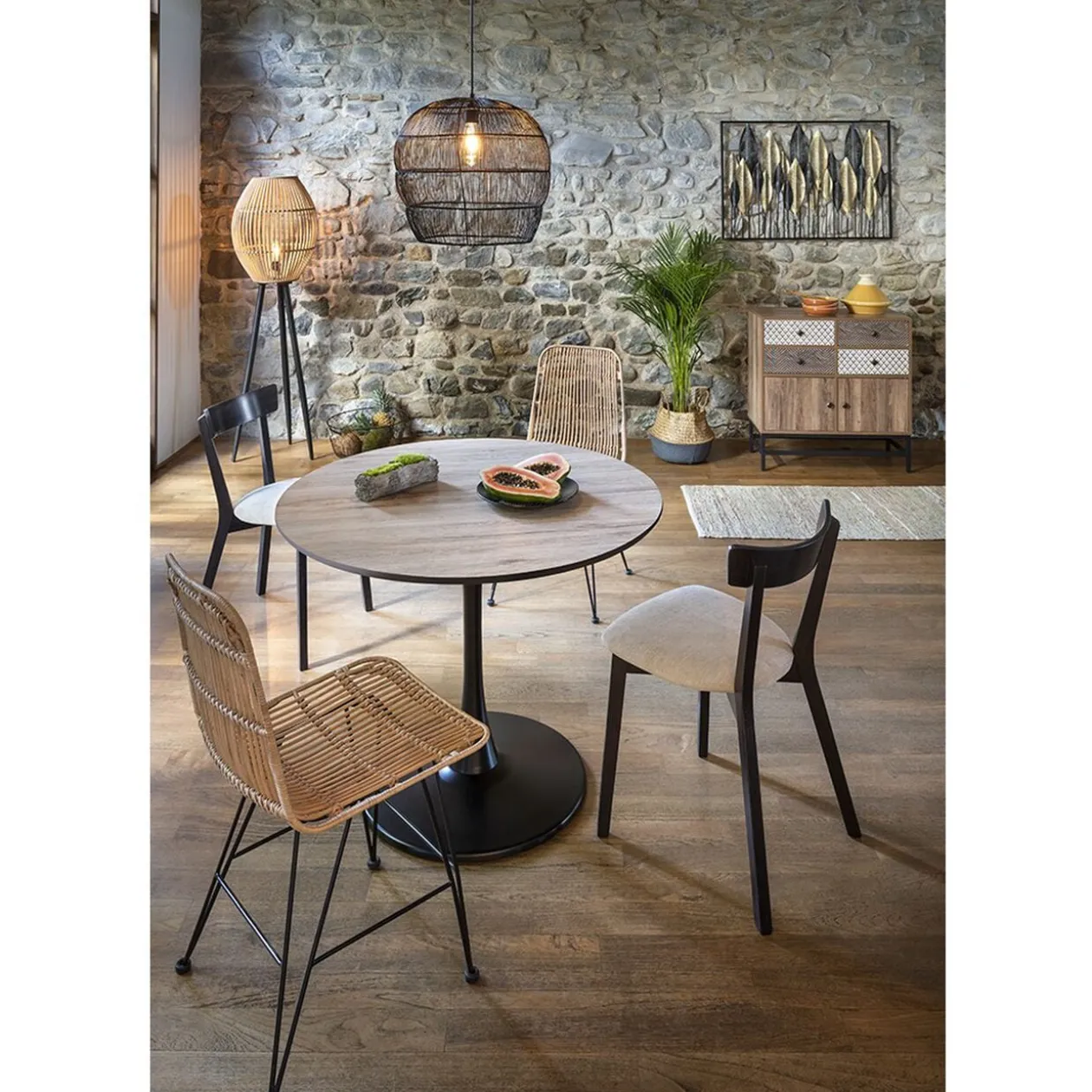 Tapis tissé Juan naturel