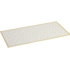 Tapis vinyle imprimé graphique jaune L.99 cm < Gifi New