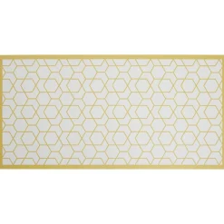 Tapis vinyle imprimé graphique jaune L.99 cm < Gifi New