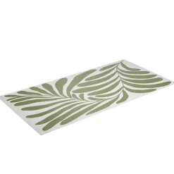 Tapis vinyle rectangulaire motif végétal esprit Matisse beige et vert 50x100cm < Gifi Discount
